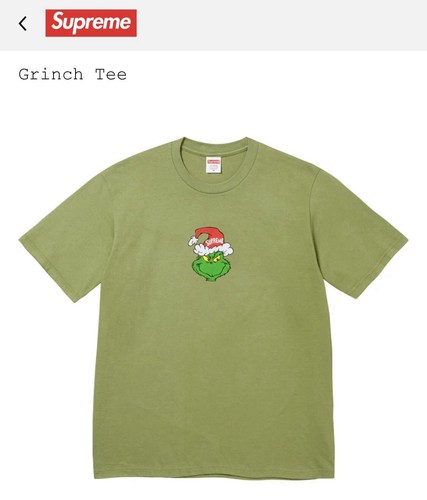 🫒 Supreme Grinch Tee XXL Olive Green Confirmed Christmas T Shirt FW24 Limited - Bild 1 von 2
