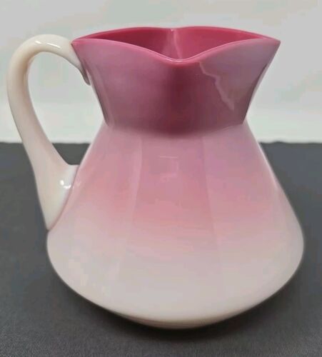 New England Glass Peachblow Wild Rose Creamer / Pitcher C. 1880s - Picture 4 of 13
