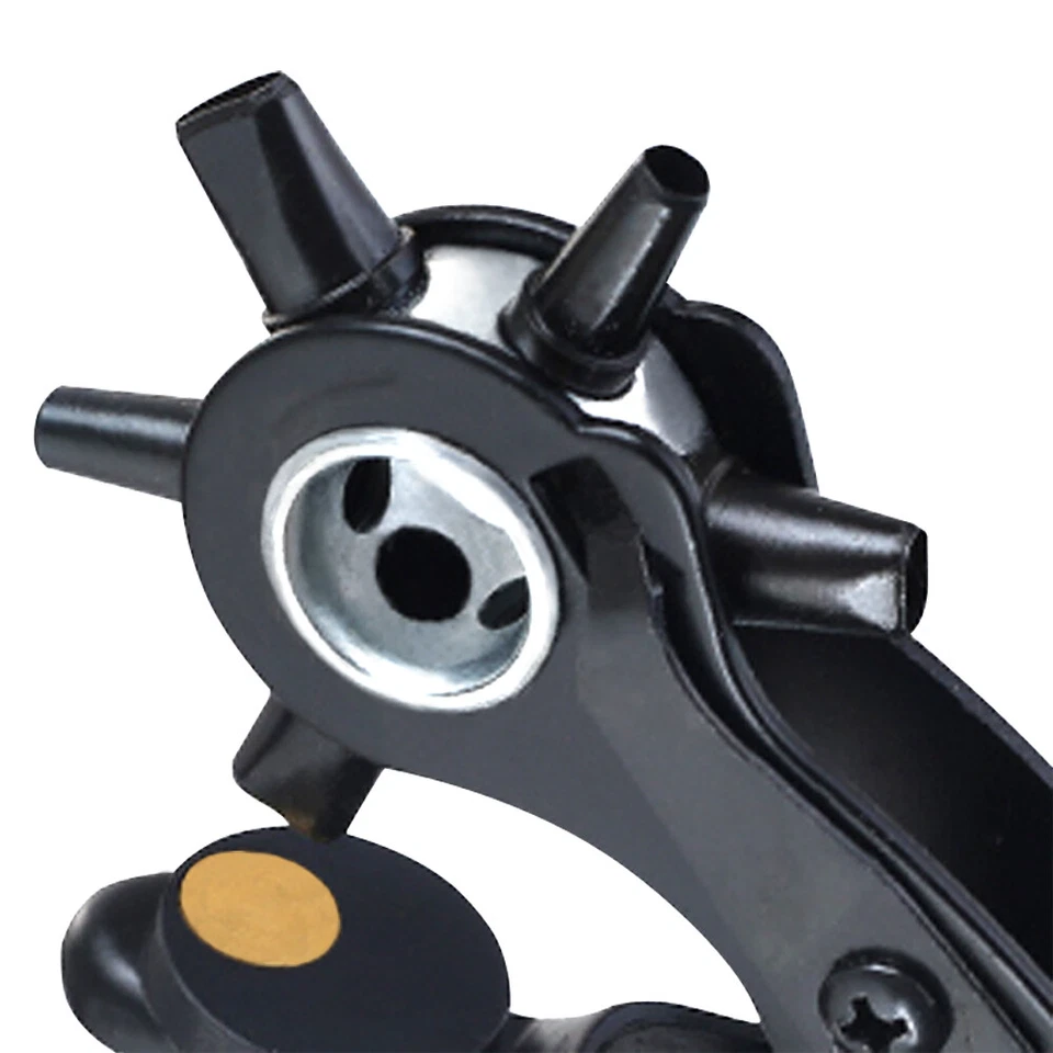 10" Power Assist Revolving Leather Hole Punch Belt Eyelet Plastic Puncher Pliers - Image 2 of 4