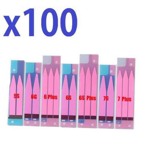100X Pegatina adhesiva de batería cinta adhesiva para iPhone X 8 7 6S 6 Plus 5S XSMXA - Imagen 1 de 3