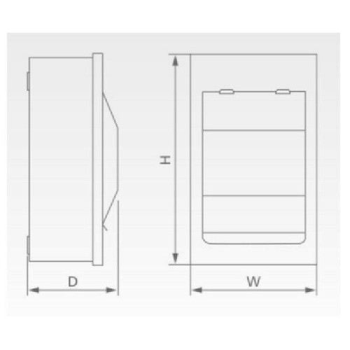 Live Electrical Mini Garage Unit IP40 4 Way c/w 63A 30mA RCD +B6A/B32A MCB - Picture 3 of 5