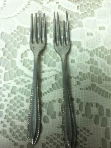 Vintage, Rare, Made in Germany, 6-pc Childs Aluminum Flatware- Playset - Picture 3 of 5