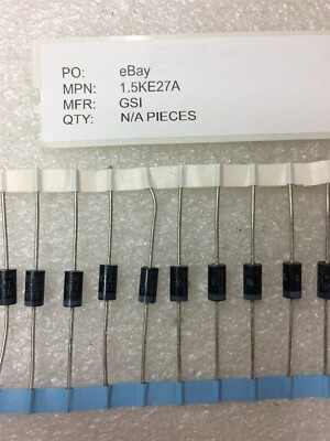 1.5KE27A GSI TVS DIODE 23.1V 37.5V DO201 24 PIECES