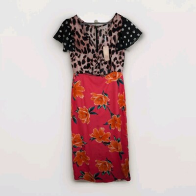 Dancing Leopard Floral Animal Print Dress Dancing Leopard Dress