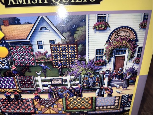 Puzzle Americana Amish Quilts Volkskunst 500 Teile Neu Made in USA - Bild 3 von 5