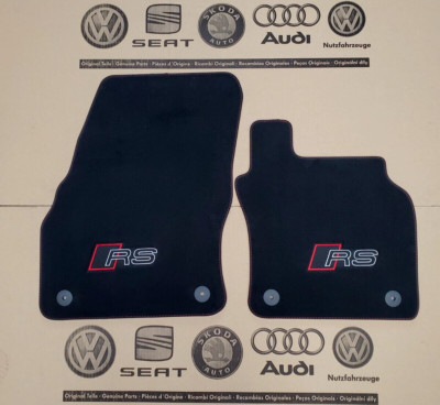 Audi Q3 original RS floor mats from 2019 right hand drive RHD velor fabric mats
