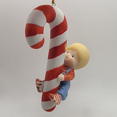 Candy Cane Scooter 1987 Enesco Country Cugini Ornamento #344087 - Foto 2 di 10