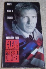 Clear And Present Danger VHS Video Harrison Ford