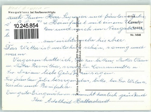 10245854 - 8950 Neugablonz Kaufbeuren Stadtkreis - 第 2/2 張圖片