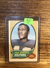1970 Paul Warfield Miami Dolphins Topps Football Card #135