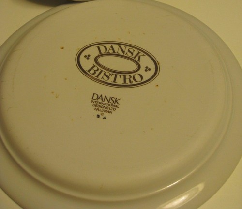 BISTRO MARIBO BERRIES~ SAUCER ONLY~WHITE STONEWARE DANSK INTERNATIONAL,JAPAN EUC - Picture 3 of 4