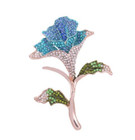 Brooches Temperament Buckle Jewelry Pin Fashion Leaf Brooch Rhinestone Plant