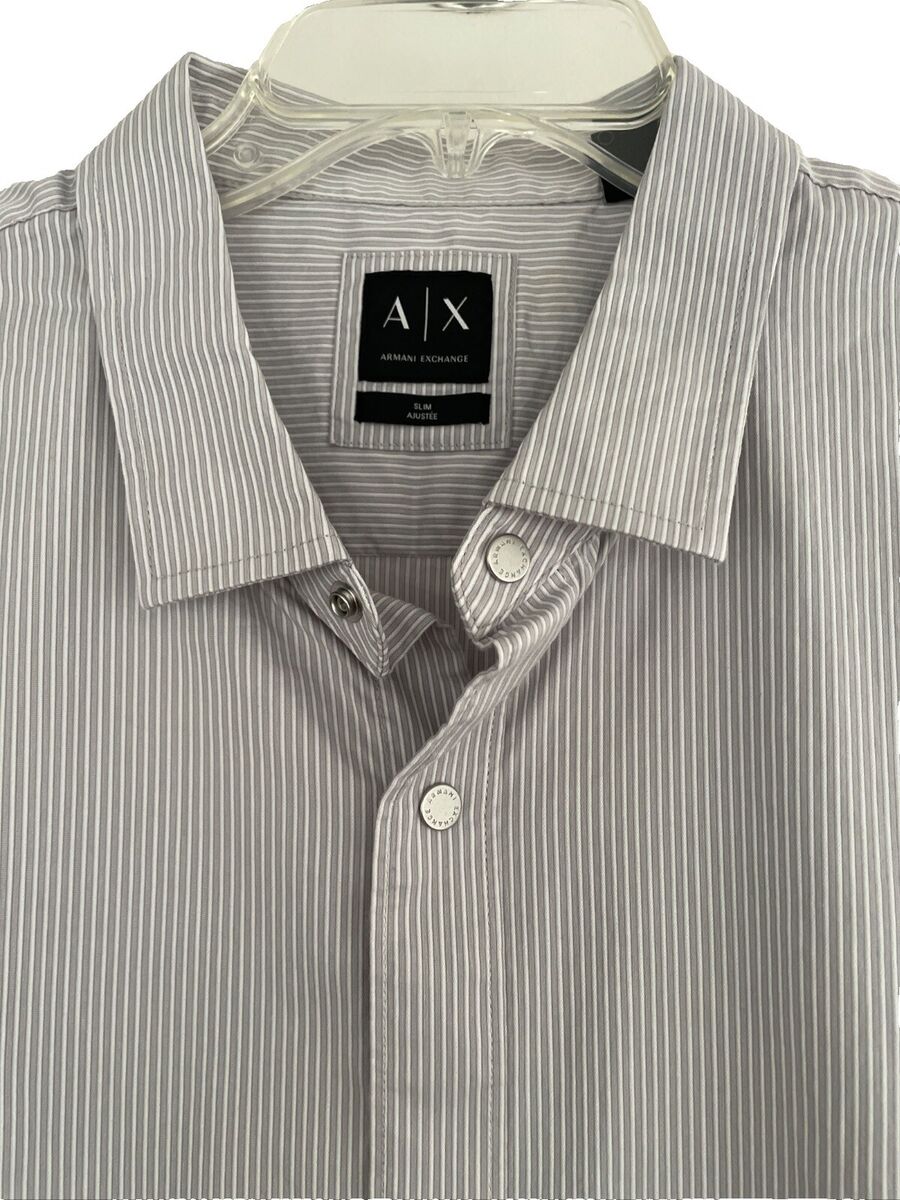 AX ARMANI EXCHANGE Men's Slim Fit XXL Long Sleeve Button Up AX ARMANI EXCHANGE Men's Slim Fit XXL Long Sleeve Button Up