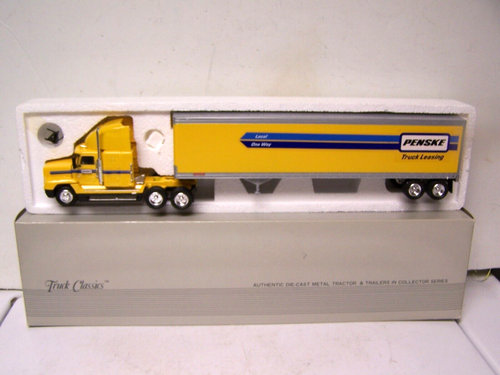 TONKIN PENSKE TRUCK LEASING FREIGHTLINER FLD TRACTOR TRAILER NIB 1/53 NEW IN BOX