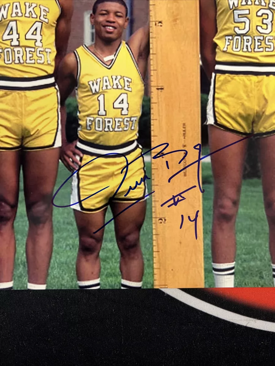 Muggsy Bogues Signed 8x10 Photo Wake Forest Autographed Steiner CX