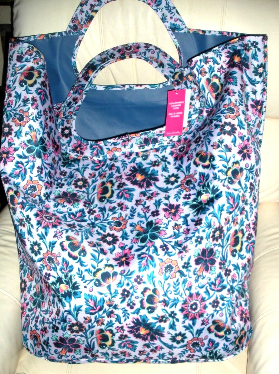 Vera Bradley Collapsible Laundry Hamper Tote in Blue