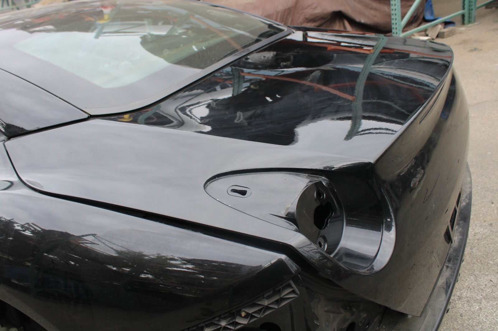 Ferrari California, Decklid Tailgate Shell, Black, Used P/N 69803810