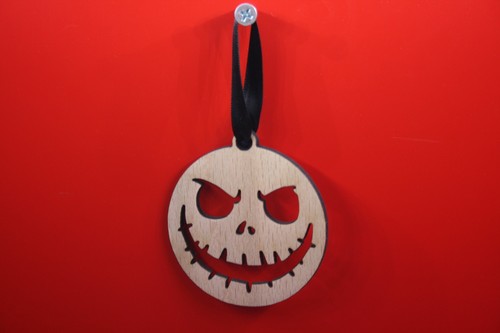 4 x Jack Skellington Árbol de Navidad Decoración Dec Madera Contrachapada Pesadilla Antes de Navidad - Imagen 4 de 4