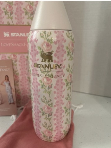 Stanley x LoveShackFancy All Day Slim Bottle 20 oz Blooming Heirloom NEW 2024
