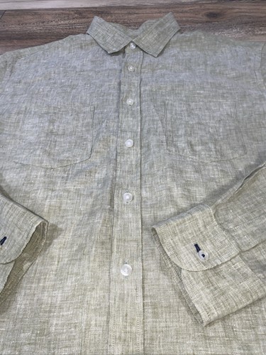 UNTUCKit Mens Size Medium Slim Fit Button Up Sage Green Long Sleeve - Picture 6 of 17