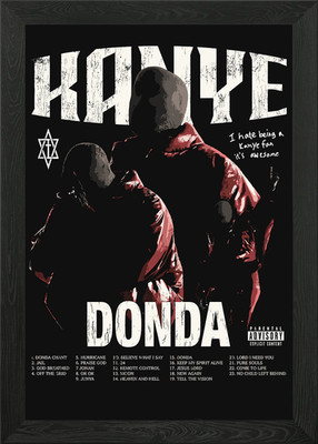 Kanye West Donda Album Art Framed Wall Art Poster Canvas Print Picture