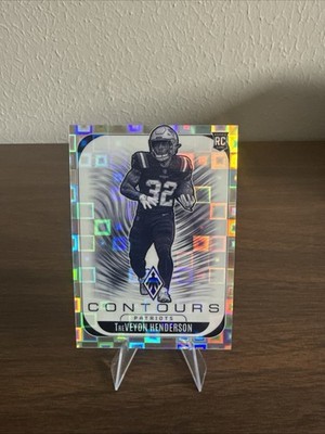 2025 Panini Phoenix TreVeyon Henderson Rookie Contours Pandora #/249 Patriots