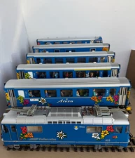 LGB 27432 30900 37670 37673 37674 37690 - RhB Arosa Electric Loco set w/ DCC LN