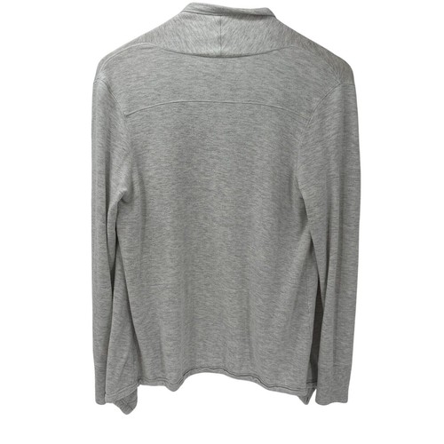 Athleta Sweater Girls XL 14 Open Cardigan Slub Knit Gray + Pockets Thumbholes - Picture 4 of 7