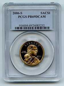 2006 S $1 Sacagawea Dollar PCGS PR69DCAM