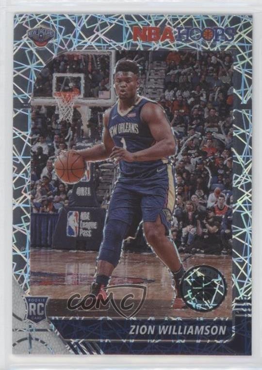 2019-20 NBA Hoops Premium Stock Silver Laser Prizm Zion Williamson Rookie RC 0ls