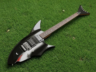 #ad Black Shark Electric Guitar Solid Body HH Pickup 6 String Chrome Hardware $222.64