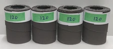 Four pre-cut rolls 120 grit sandpaper for Jet 16-32 sanders.