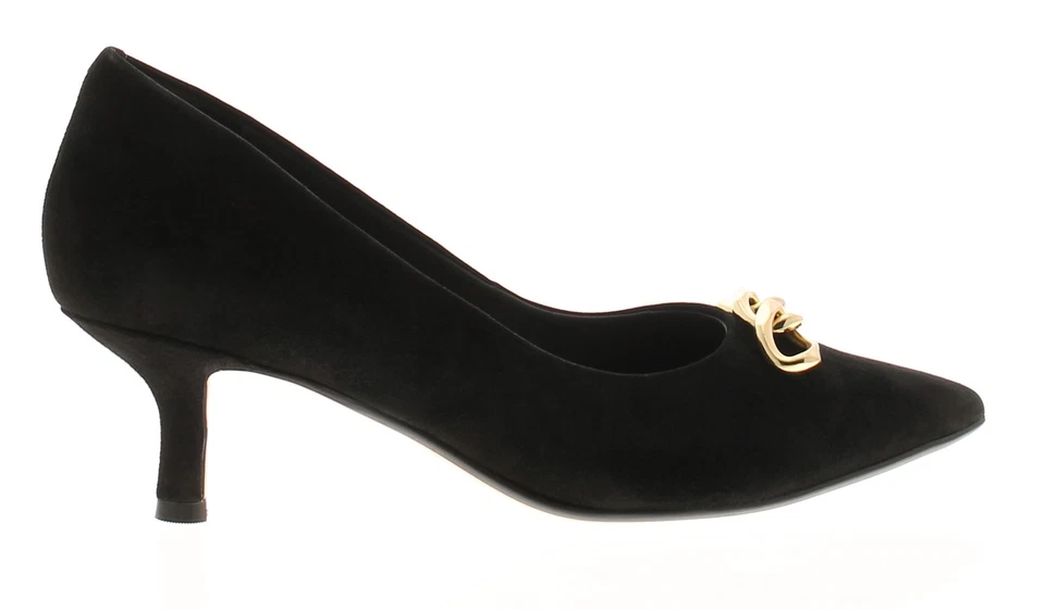 Clarks Womens Kitten Heels Violet 55 Suede Leather black UK Size - Image 2 of 4