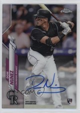 2020 Topps Chrome Rookie Auto Refractor 47/499 Dom Nunez #RA-DN Auto 7eo