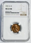 1931-S Lincoln Wheat Cent — photo from another recent sale