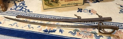 Rare US Civil War Tiffany & Co Cavalry Sword Iron Hilt German Blade