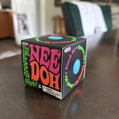NeeDoh Groovy Glob Blue Stress Ball Squishy Squeeze Fidget Schylling. NEW!