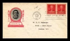 Dr Jim Stamps Crawford W Long Pair First Day Cover 1940 Ioor Cachet