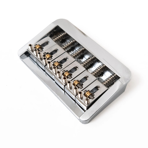 Für Gitarre verstellbarer 10,5 mm Steg mit Kupferrollensätteln & Zink-Basisblock - Bild 4 von 18