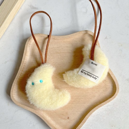Cute Capybara Name Sticker Keychain Cartoon Animal Stuffed Keyring Bag Keych _mu