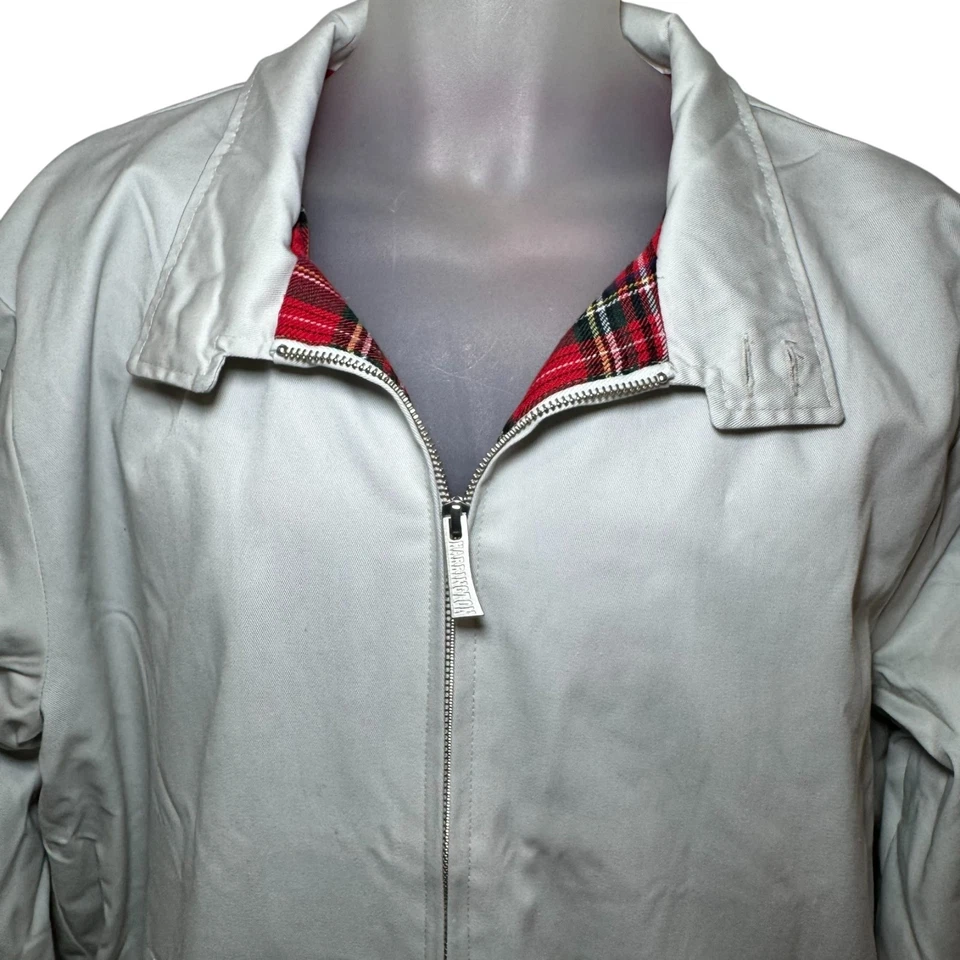 Chaqueta Harrington Original Para Hombre Talla XXL Pecho 48 Hueso, Forro a Cuadros Tartán Nueva con Etiquetas Foto 2 de 4