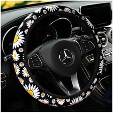 Daisy Car Steering Wheel Cover Girly Fun