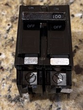 GE THQL21100 CIRCUIT BREAKER 2- POLE 100 Amp PLUG IN