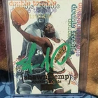 SkyBox Premium 1996-97 Shawn Kemp Double Trouble #269 Auto Seattle SuperSonics