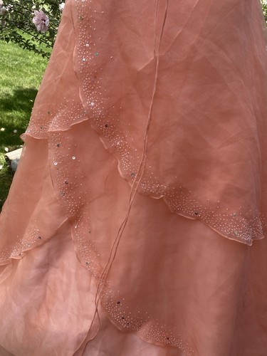 Vintage Alyce Designs Peach Formal Quinceañera Dress Women’s Size 4 - Picture 11 of 24