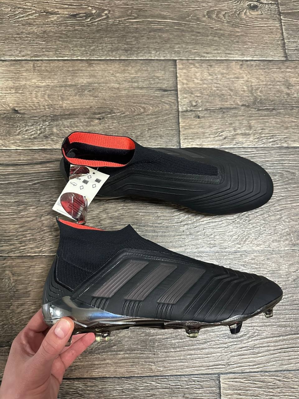 Adidas Predator 18+ FG CM7393 Elite Black boots Cleats control skin us12 uk11,5