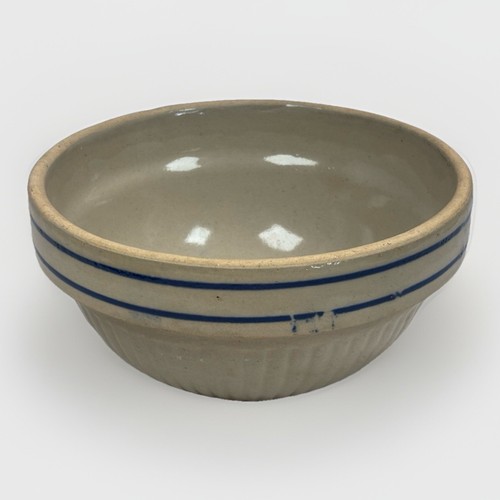Antique Red Wing Pottery Banded Stoneware Bowl