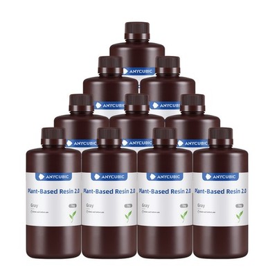 10KG ANYCUBIC Grau ECO Plant based Resin 2.0 für LCD UV Harz 405nm 3D Drucker