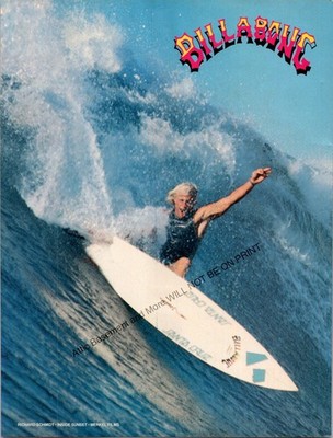 Billabong Surfboards Richard Schmidt Print Ad Wall Art Decor Ephemera
