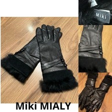 Miki Mialy Leather Gloves with Silk Lining